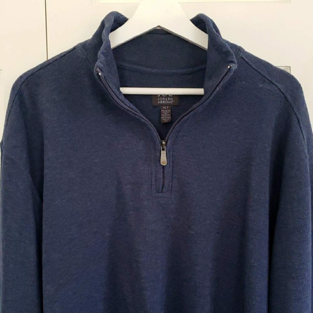 Joseph Abboud Blue Quarter Zip-up